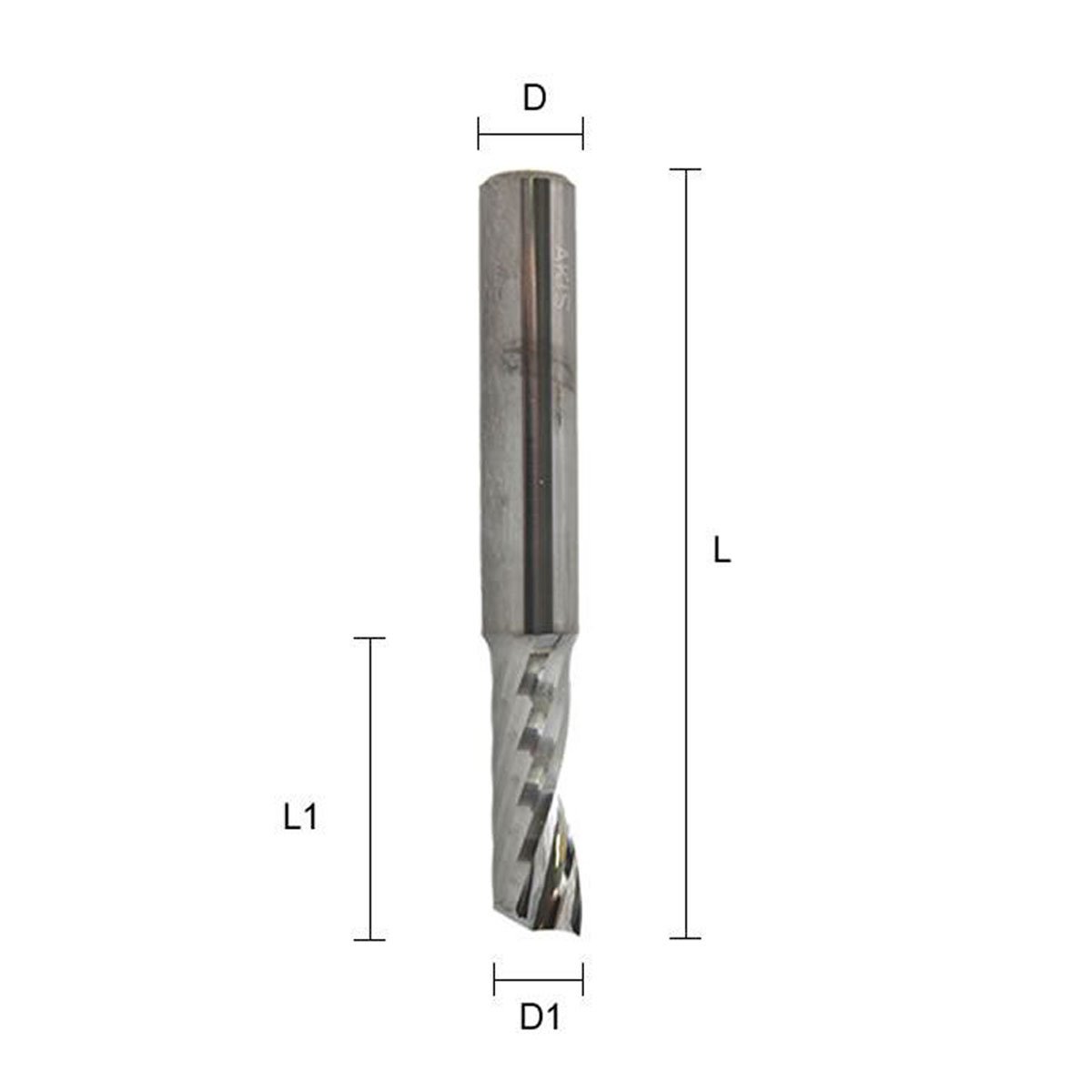 Fresa helicoidal de aresta única modelo Z1-10X10X80/35
